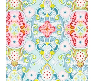 Baumwolle - Julia Ornamente türkis